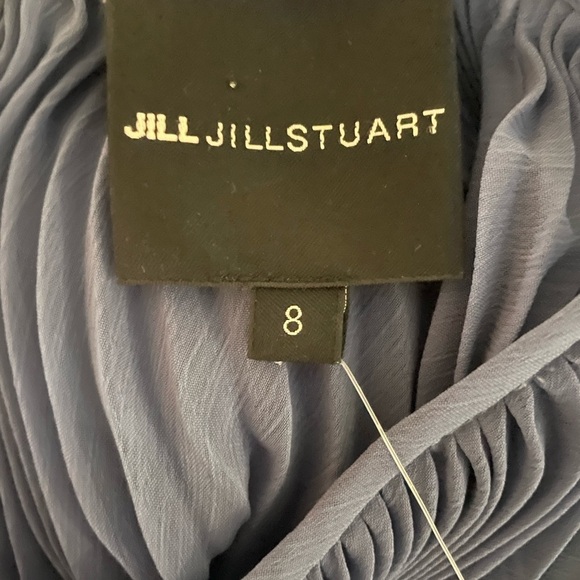 Jill Stuart Wedgwood Esme Pleated Chiffon Midi Dress - Picture 11 of 16